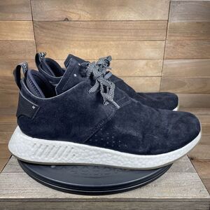 Adidas NMD C2 Men's Size 11.5 Shoes Black Nubuck Low Top Trainer Sneakers